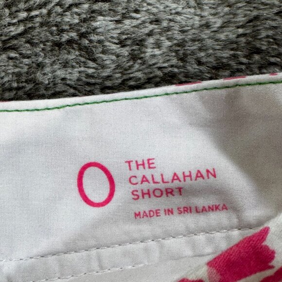 Lilly Pulitzer Callahan Short Sz 0 Pink And White Lion 5" - Picture 4 of 9